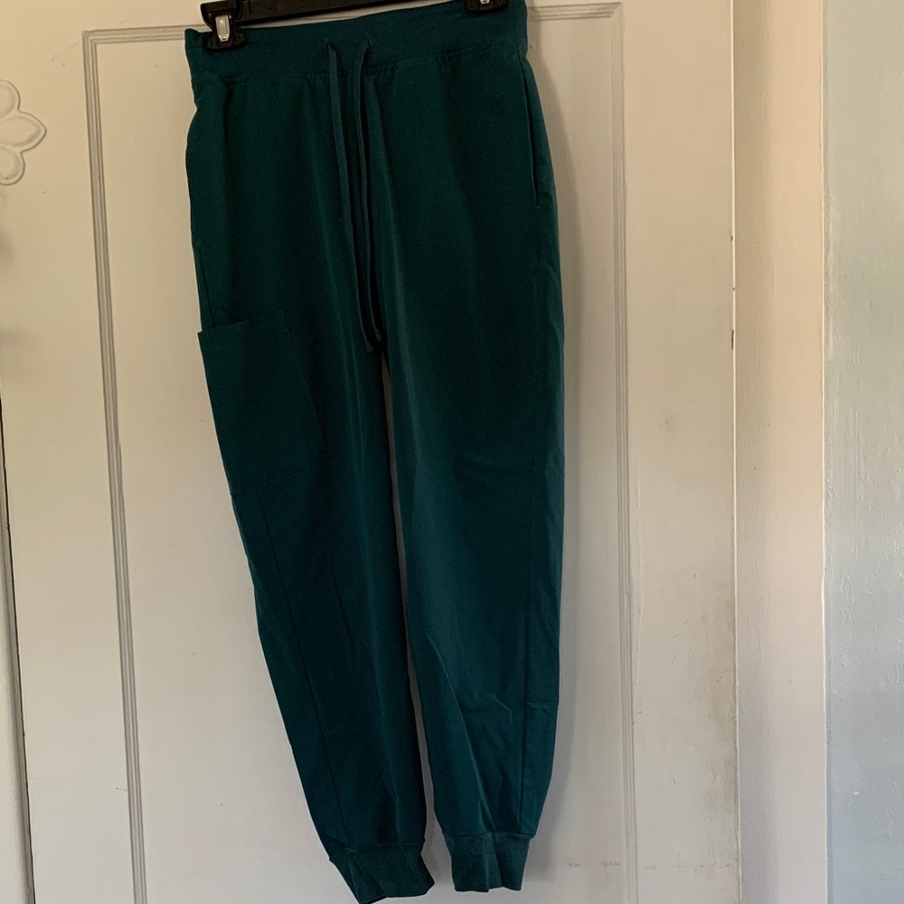 Mandala Caribbean Blue Scrub Pants